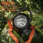 insulated stainless steel sports water bottle with strap l726-3