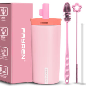 Insulated Tumblers With Handle And Straw H545