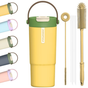 Stainless Steel Tumbler with Leak Proof 2-in-1 Lid L535